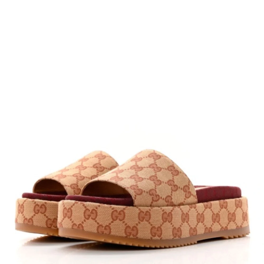 Gucci Platform Slides - Picture 1 of 13